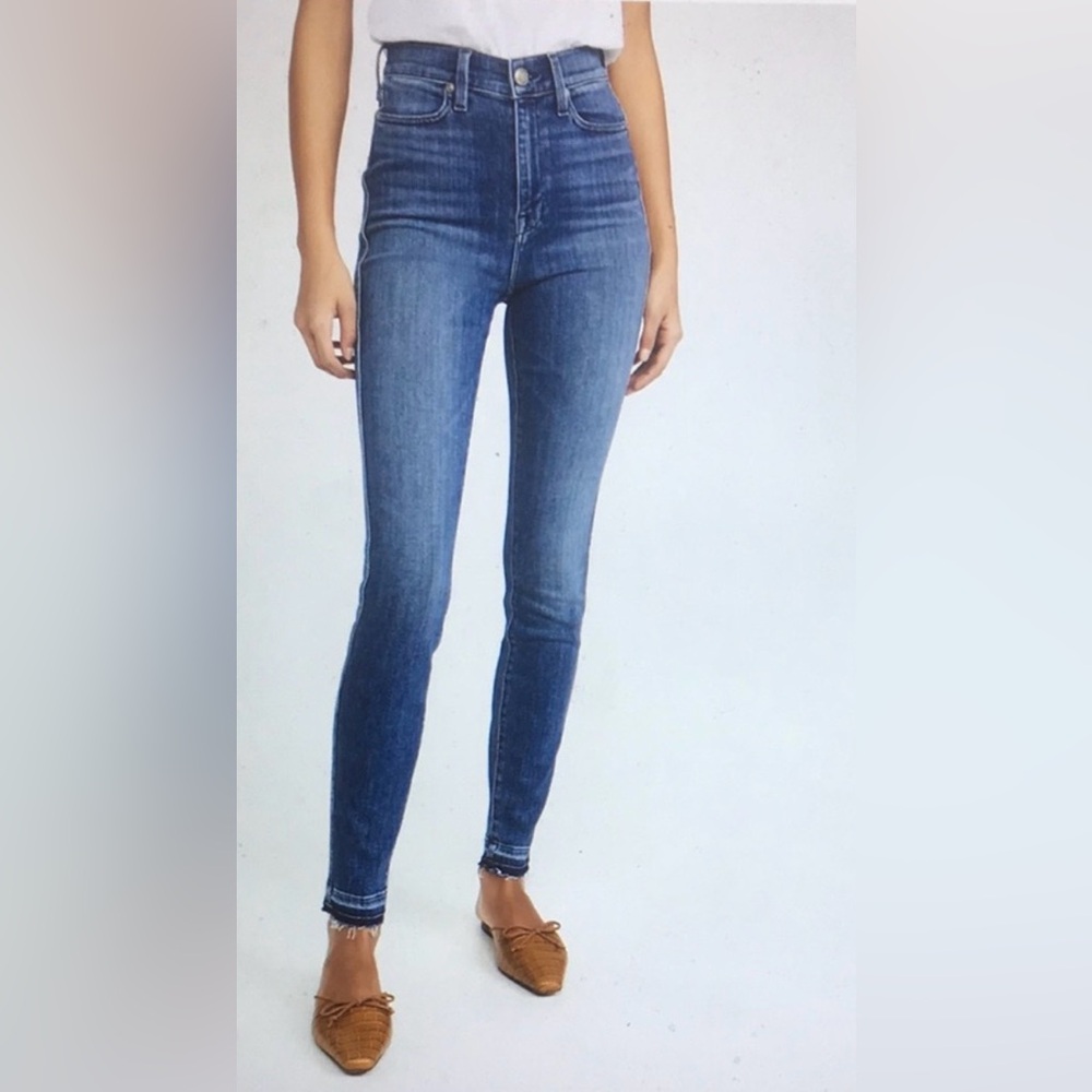 AYR The Riser high rise Skinny Jeans size 25 Neon Jupiter color